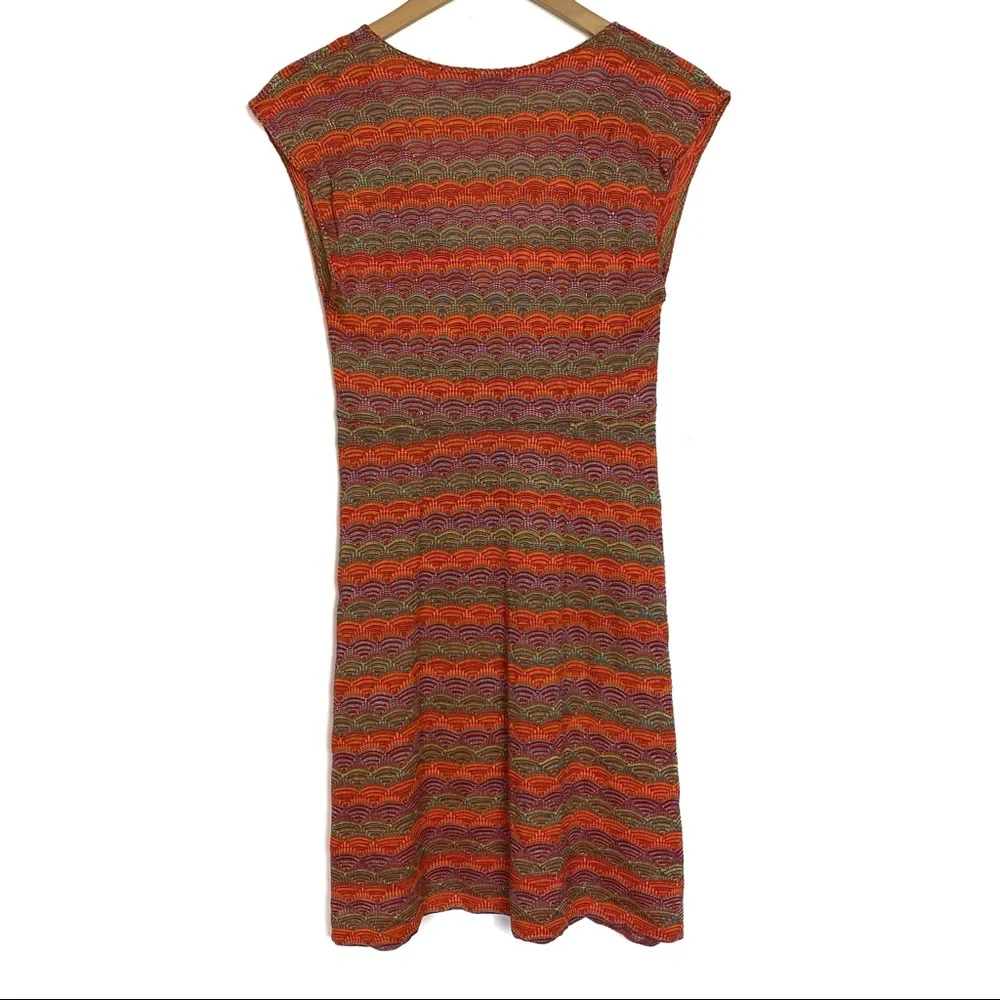 Cecilia Prada Mare Orange Aydane Pointelle Knit Dress - Picture 3 of 7